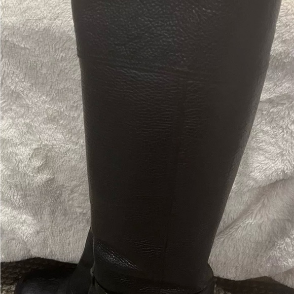 Preowned black Tory Burch JENNA high leather boots size 9 - Picture 4 of 6